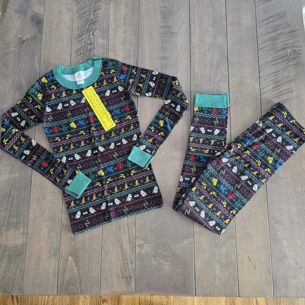 Hanna Andersson Harry Potter Multicolor Patterned Kids Pajama Set Size 140 US 10